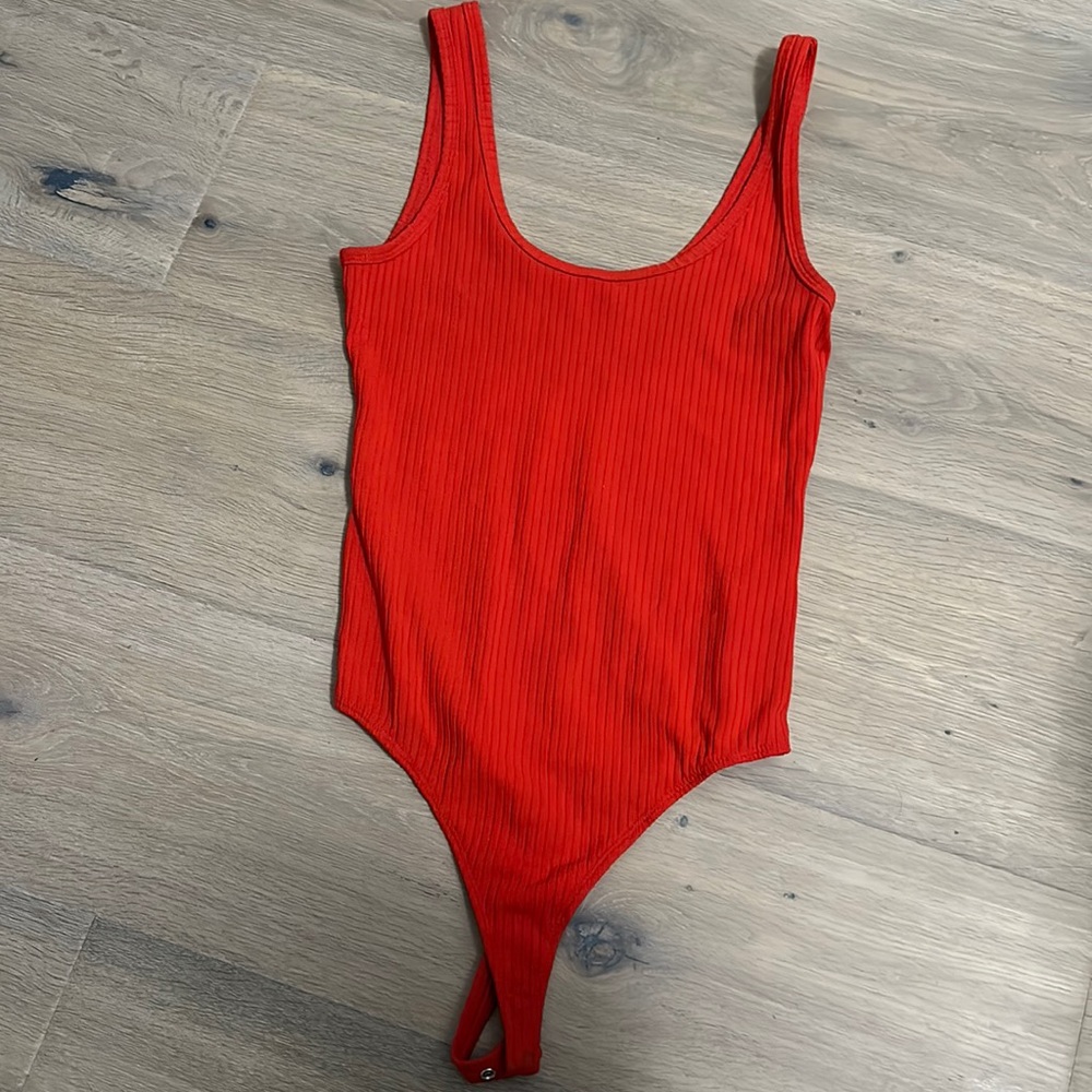 Red bodysuit